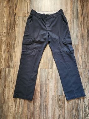 Dickies Black Cargo Pants with Side Pockets
